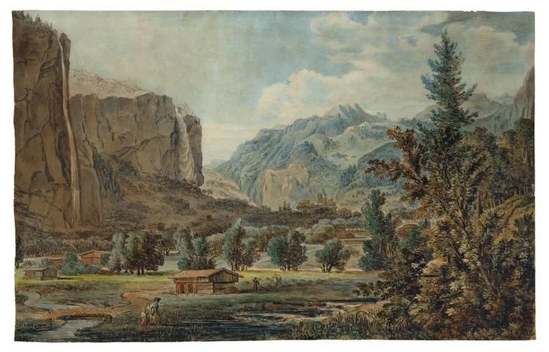 La valle di Lauterbrunnen a nord